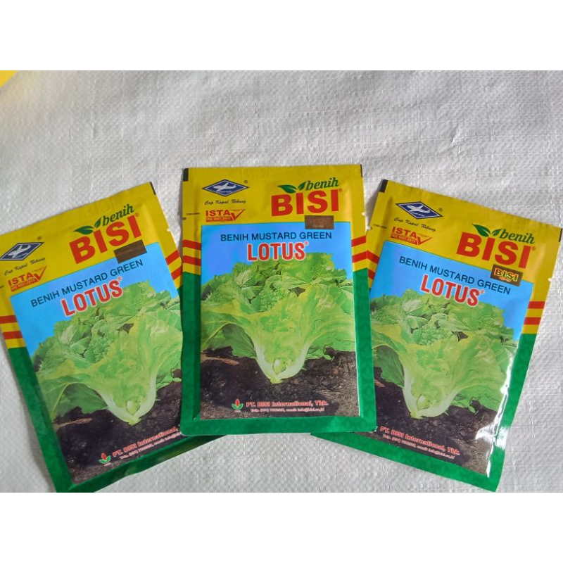 BENIH SAWI LOTUS/KEMASAN 50 GR/SAWI PAHIT/BENIH MUSTARD GREEN/CAP KAPAL API