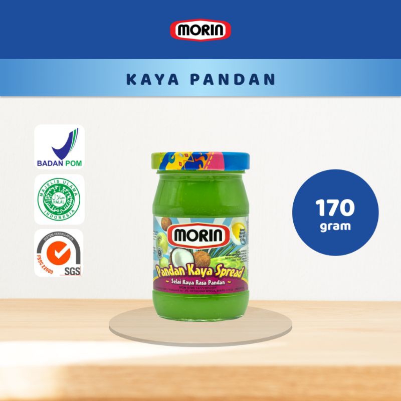 

Morin Kaya Pandan 170 gram Selai Roti Olesan Roti