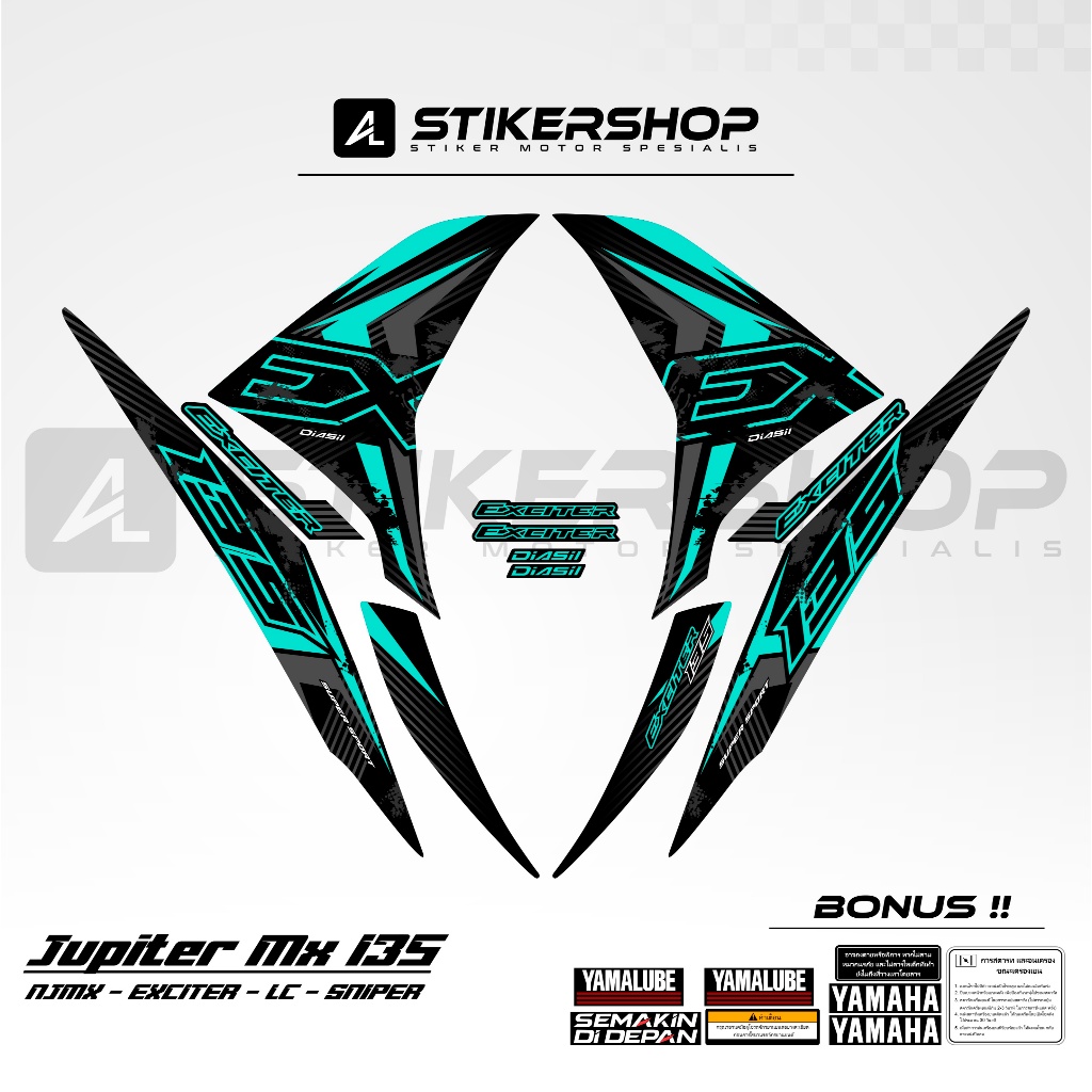 STRIPING JUPITER MX 135 LC EXCITER 135 2010 - 2015 GRAFIS VARIASI 045