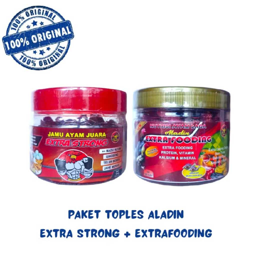 JAMU AYAM ALADIN BOTOL 1 SET EXTRA STRONG & EXTRA FOODING