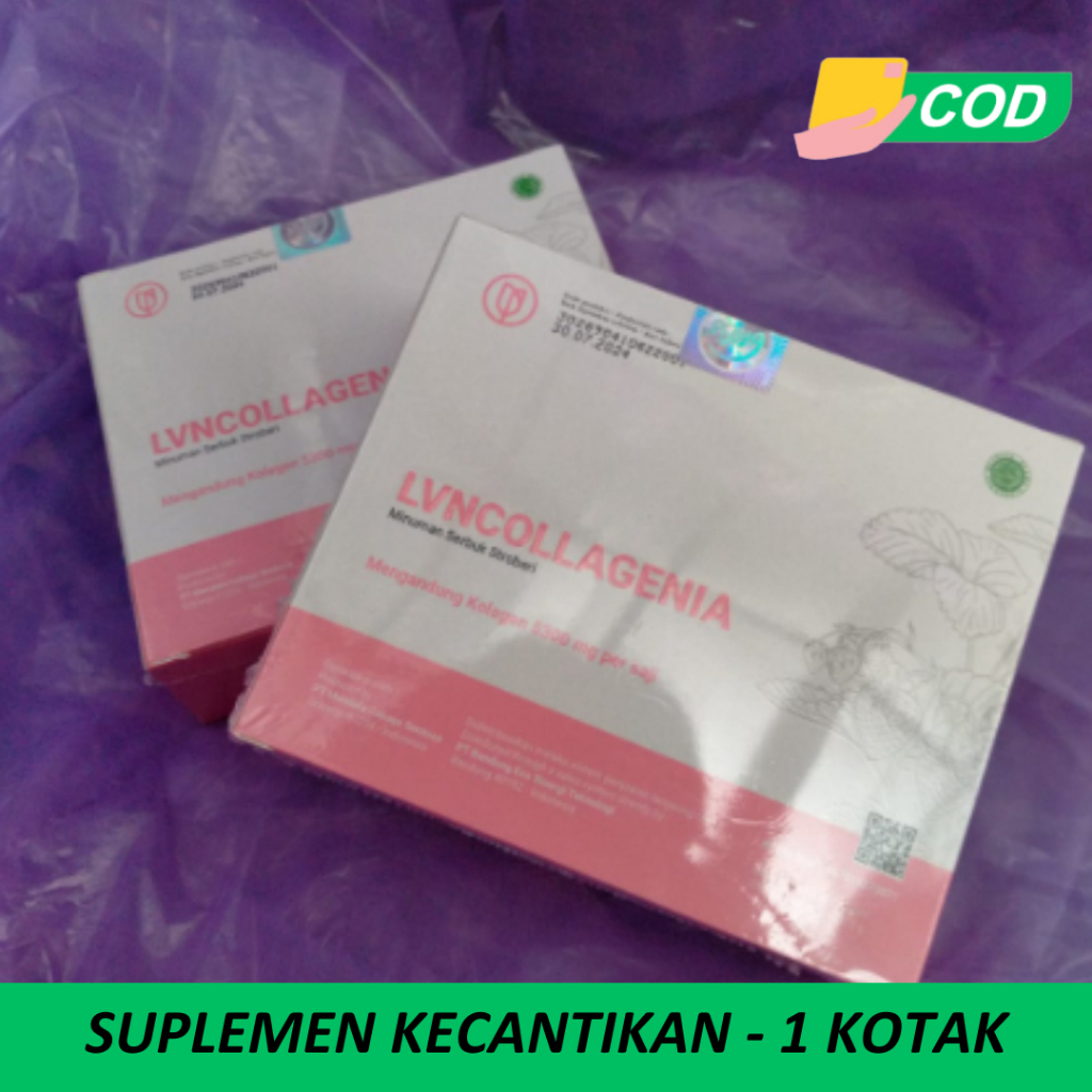 

Collagen - Collagenia - Minuman Stroberi - Suplemen Kecantikan - Originalnv - 1 Kotak 10 Sachet