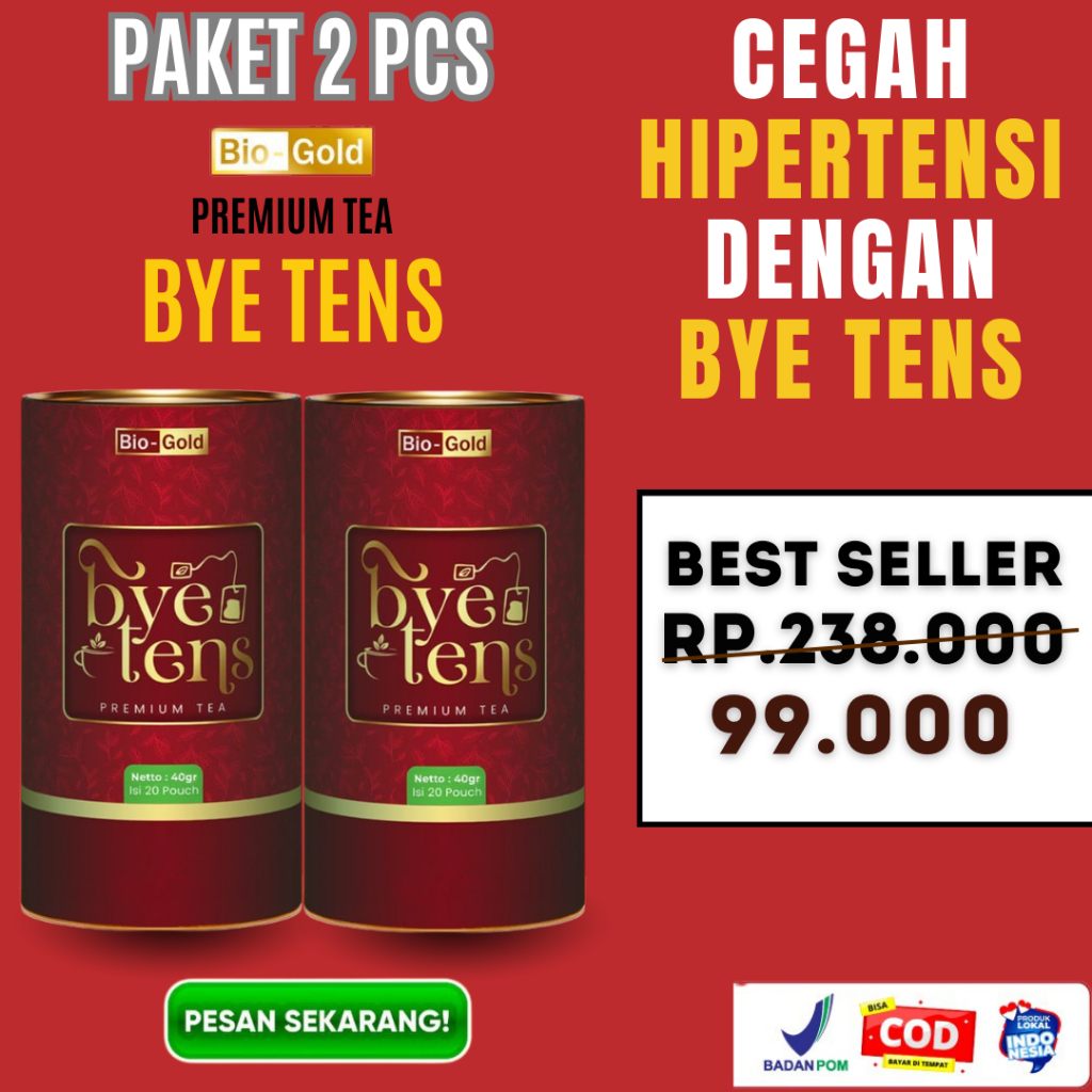 

Teh ByeTens Bio Gold 2 Kaleng Tea Premium Bye Tens Solusi Sehat Mengontrol Kolesterol Tekanan Darah