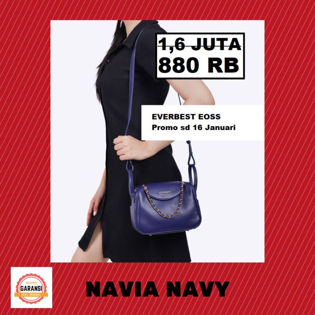 TAS Wanita EVERBEST ori 100% sale satchel bag seri NAVIA SALE