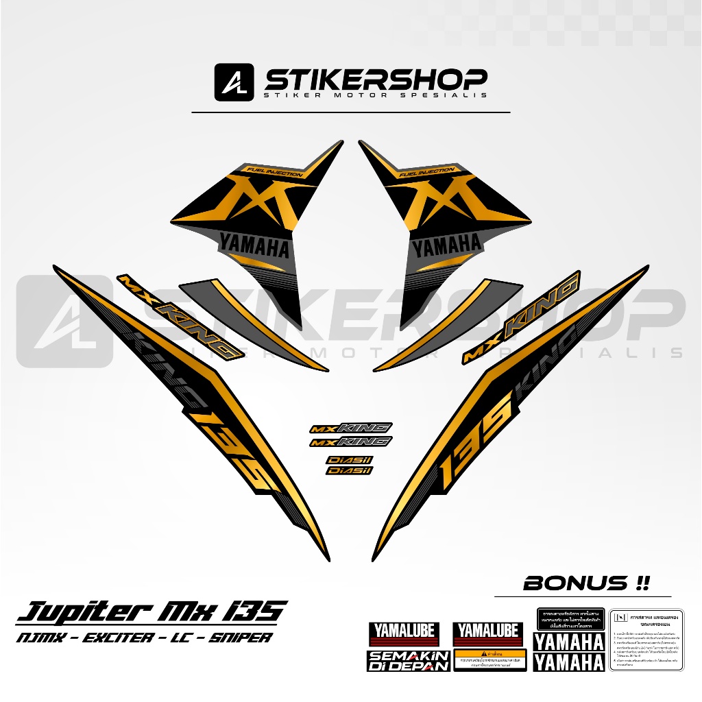 STRIPING JUPITER MX 135 LC EXCITER 135 2010 - 2015 GRAFIS VARIASI 054
