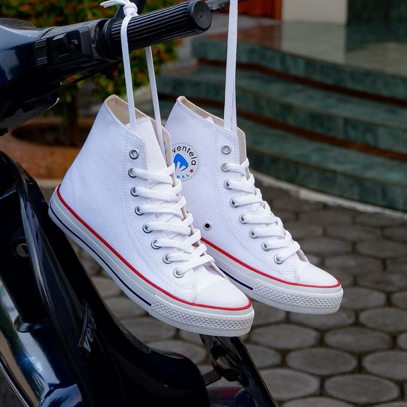 Ventela Ethnic High White || Sepatu Lokal Murah