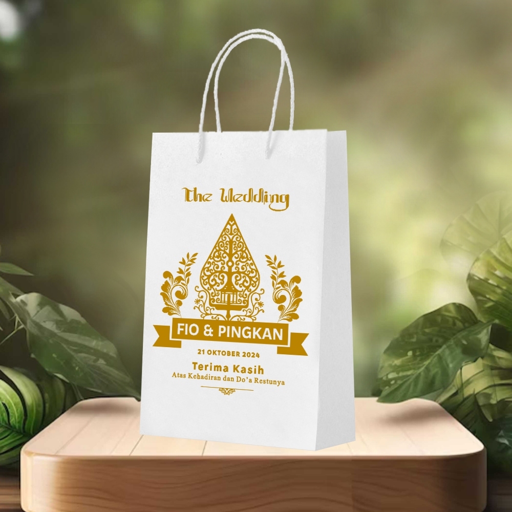 

Paper Bag Custom Sablon ,Tas Kertas Skincare Bahan Kraft Dengan Sablon