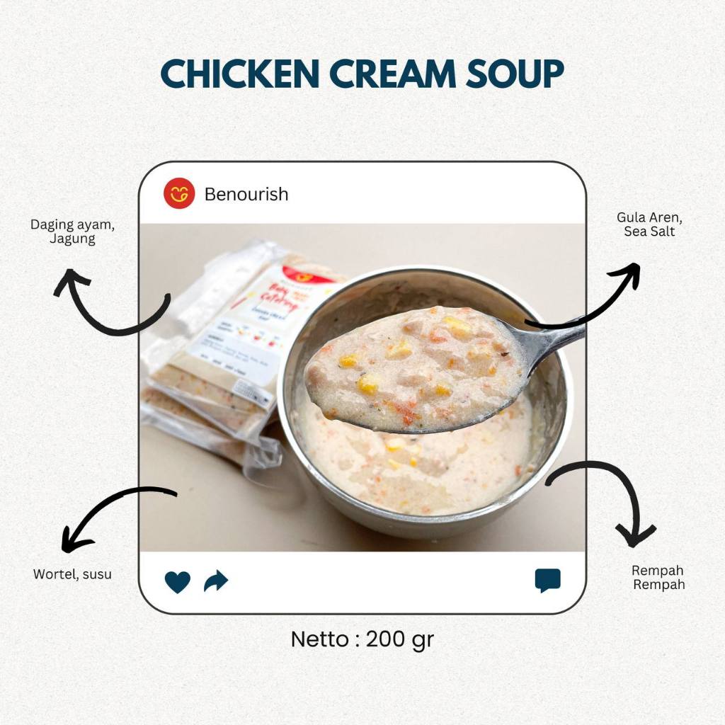 

Chicken Cream Soup by Benourish Catering