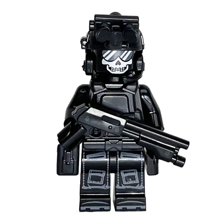 [Whispers] 1Set Mainan Balok Military Minifigure Army Swat Hitam keren Mainan Militer Minifigure