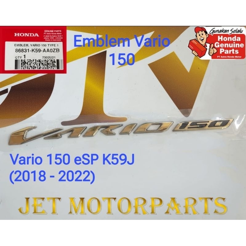 Emblem Vario 125 150 New 2018-2020 Harga Satuan Ori Honda AHM