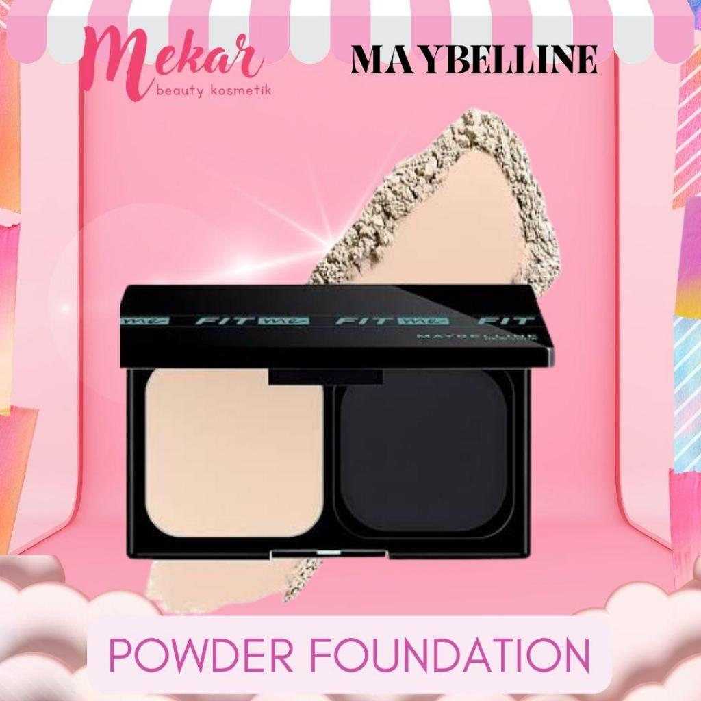 MAYBELLINE Fit Me 24HR Oil Control Powder Foundation 9g | Bedak Padat Maybelline | Alas Bedak Tahan 