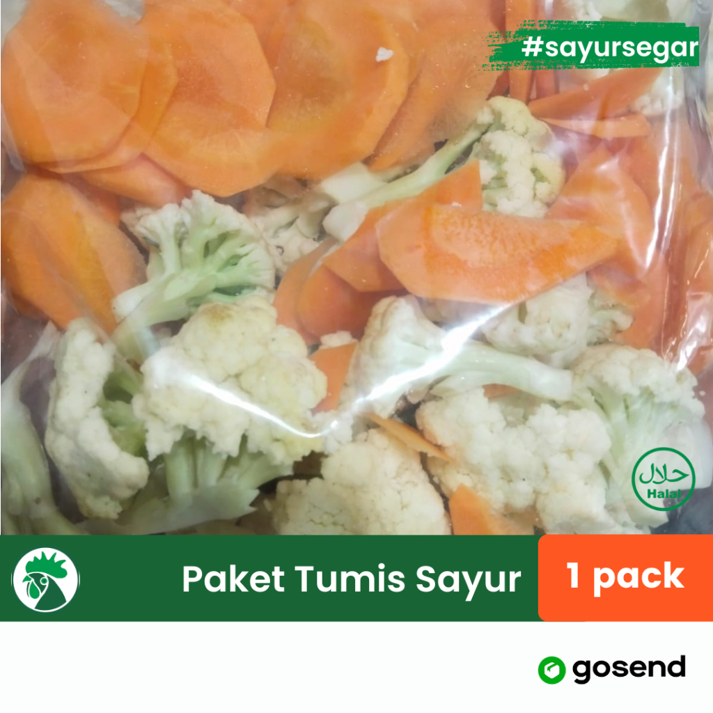 

Paket Sayur Siap Masak | Tumis Sayur | Sayur Praktis Tinggal Masak Wortel dan Kembang Kol