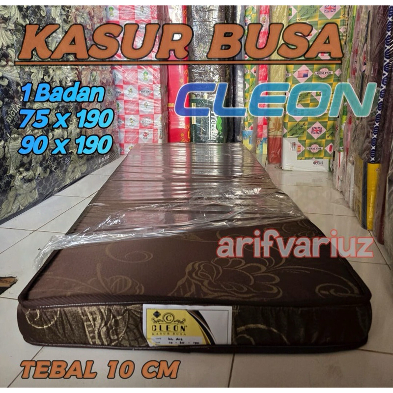 ( instan Kurir ) 1 Keping 1 Badan Kasur Busa Lembut Single CLEON Lis Tipis 10 cm