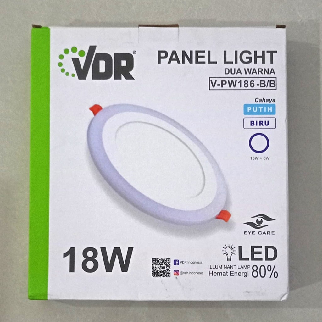 VDR Panel 2 Warna Light LED 18W Kombinasi