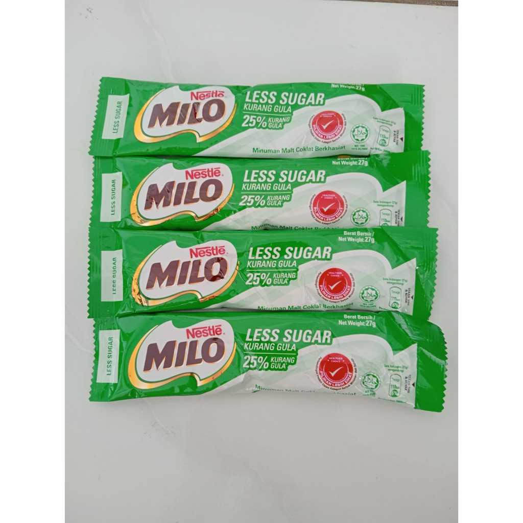 

Nestle Milo Less Sugar Bubuk Malt Coklat Malaysia eceran / saset / persaset