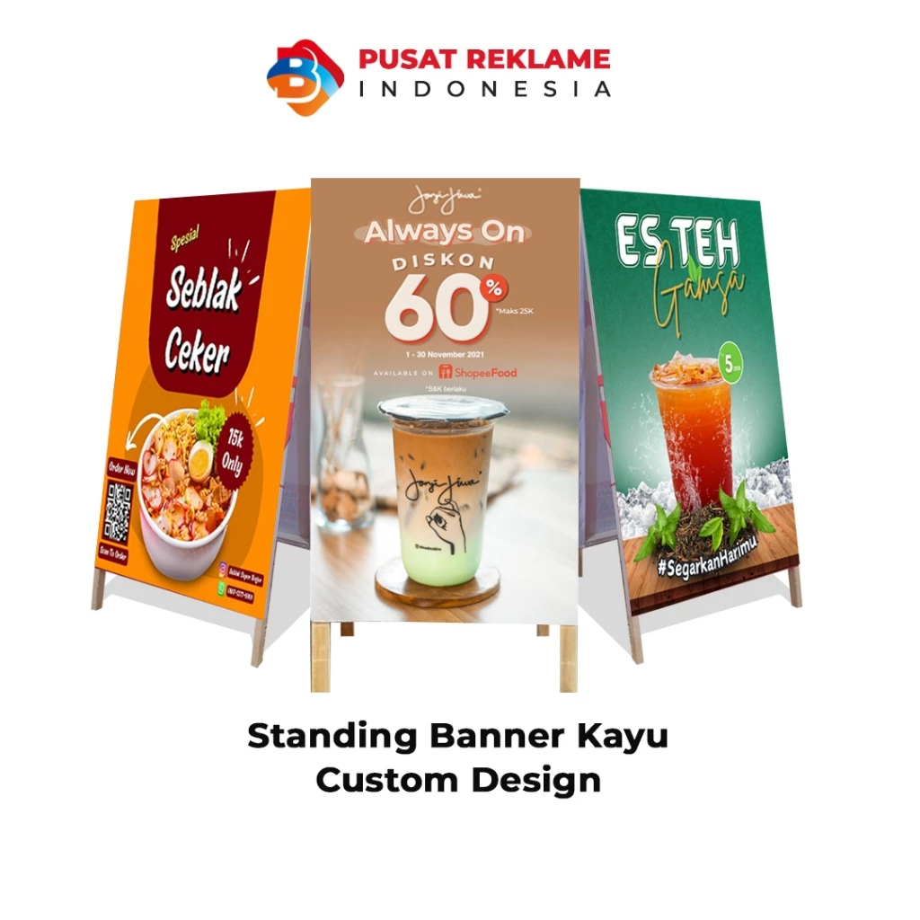Standing Banner Besi Custom