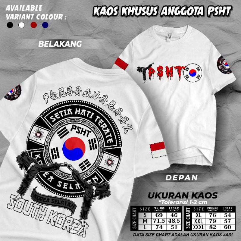 COD kaos psht Korea Baju kaos distro terbaru Plastisol KAOS PSHT LAWASAN