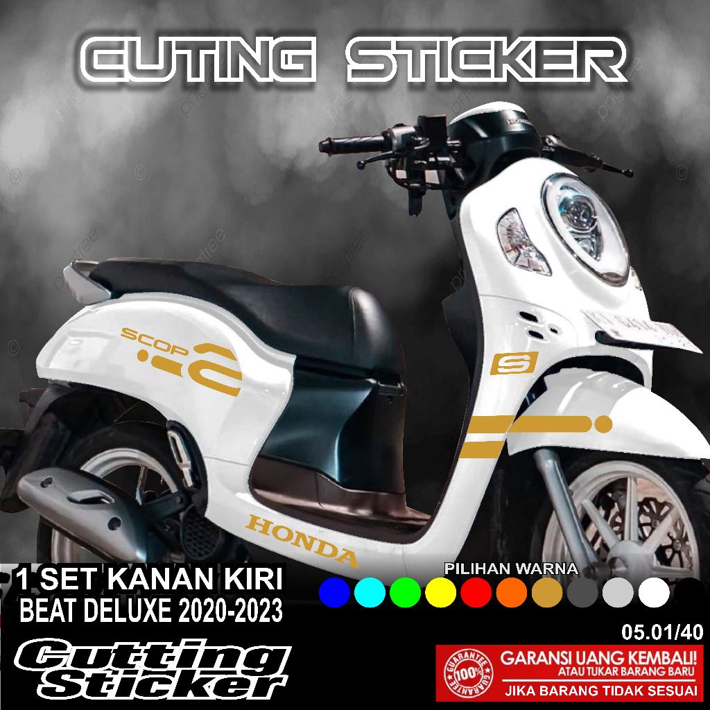 Cutting stiker motor scoopy all varian - Aksesoris Motor Honda Scoopy Prestige List Variasi Cutting 
