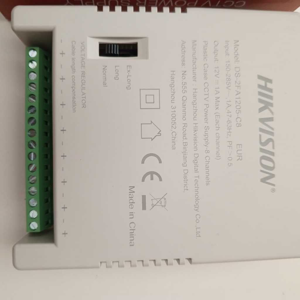 CCTV Power Supply HIKVISION 8 Channels