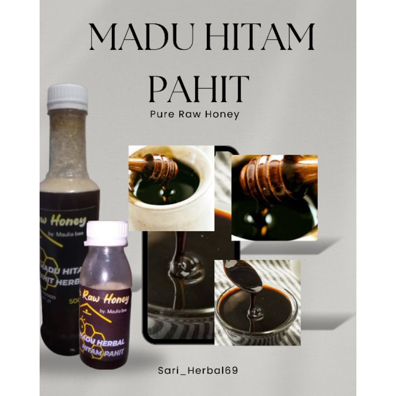 

MADU HERBAL HITAM PAHIT Original Pure Raw Honey by Maulia Bee