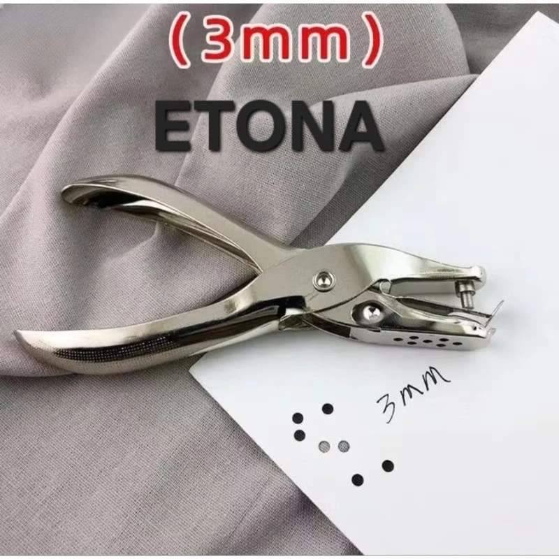 

3 MM PUNCH/PERFORATOR, Etona 3MM ONE HOLE PUNCH. Cocok buat hang tag ONE HOLE HANG TAG PUNCHER CIRCLE 3MM