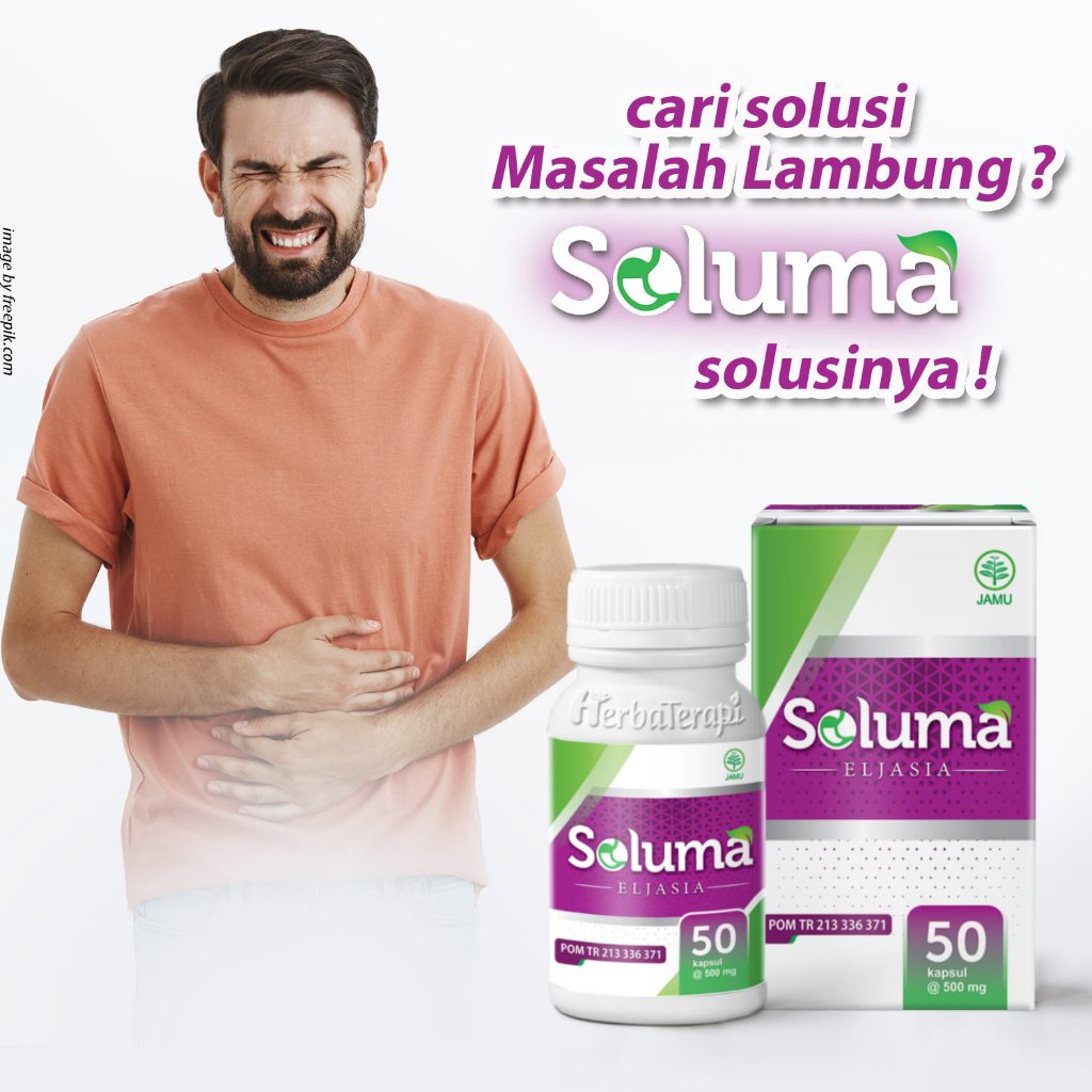 SOLUMA suplemen untuk lambung asam lambung maag GERD gejala tipes