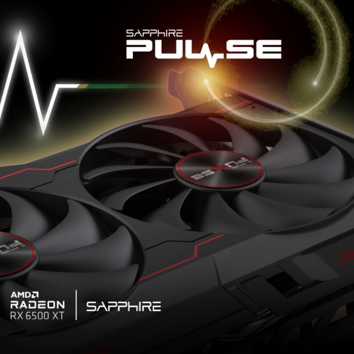 SAPPHIRE PULSE AMD RADEON RX 6500 XT 8GB GDDR6 11314-08-20G