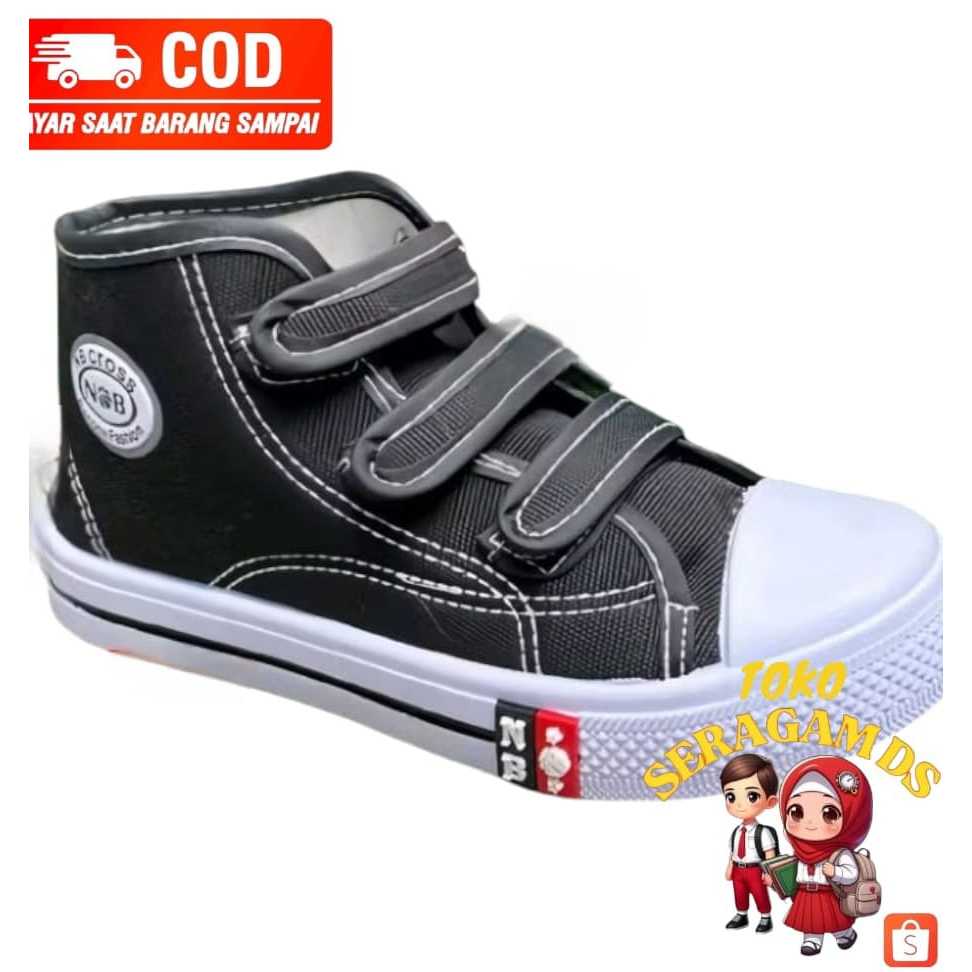 Sepatu Sekolah Anak SD / Sepatu Anak Sekolah NB Tanpa Tali Sepatu Sekolah SD