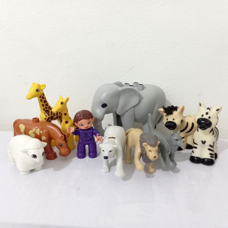 Preloved Zoo Animals Lego Duplo, Fisher Price, Playmobil