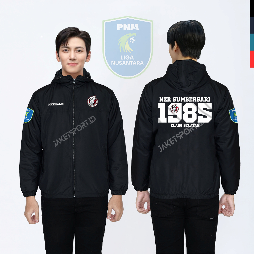 JAKET NZR SUMBERSARI 1985 ELANG SELATAN | JAKET TAHUN BOLA PNM LIGA NUSANTARA | SABLON DTF PREMIUM