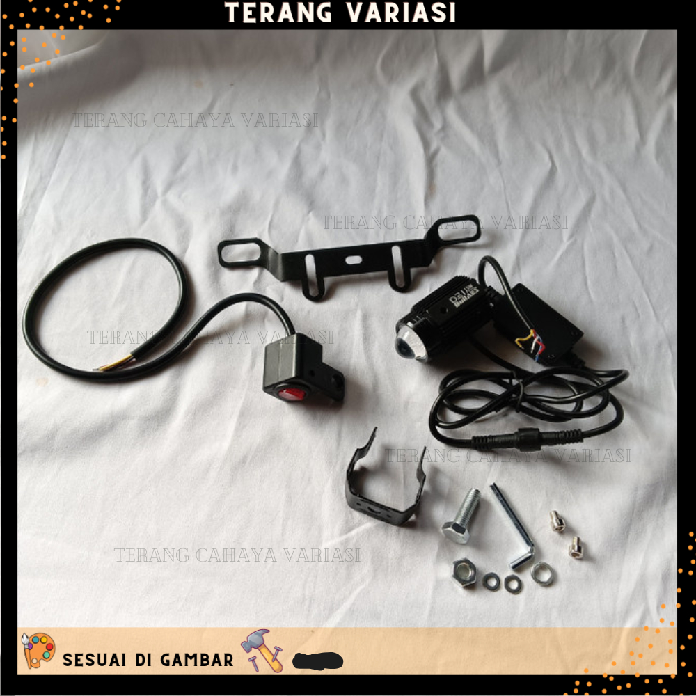 LAMPU D2 LASER BULLAES PLUS BRACKET UNTUK NMAX NEW NMAX 2020 2021 2022