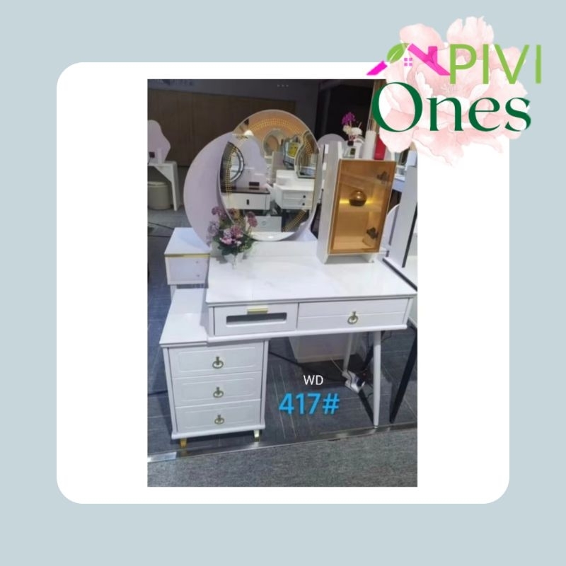 Meja Rias Vanity Dressing Table Minimalis Import 417 Khusus Palembang