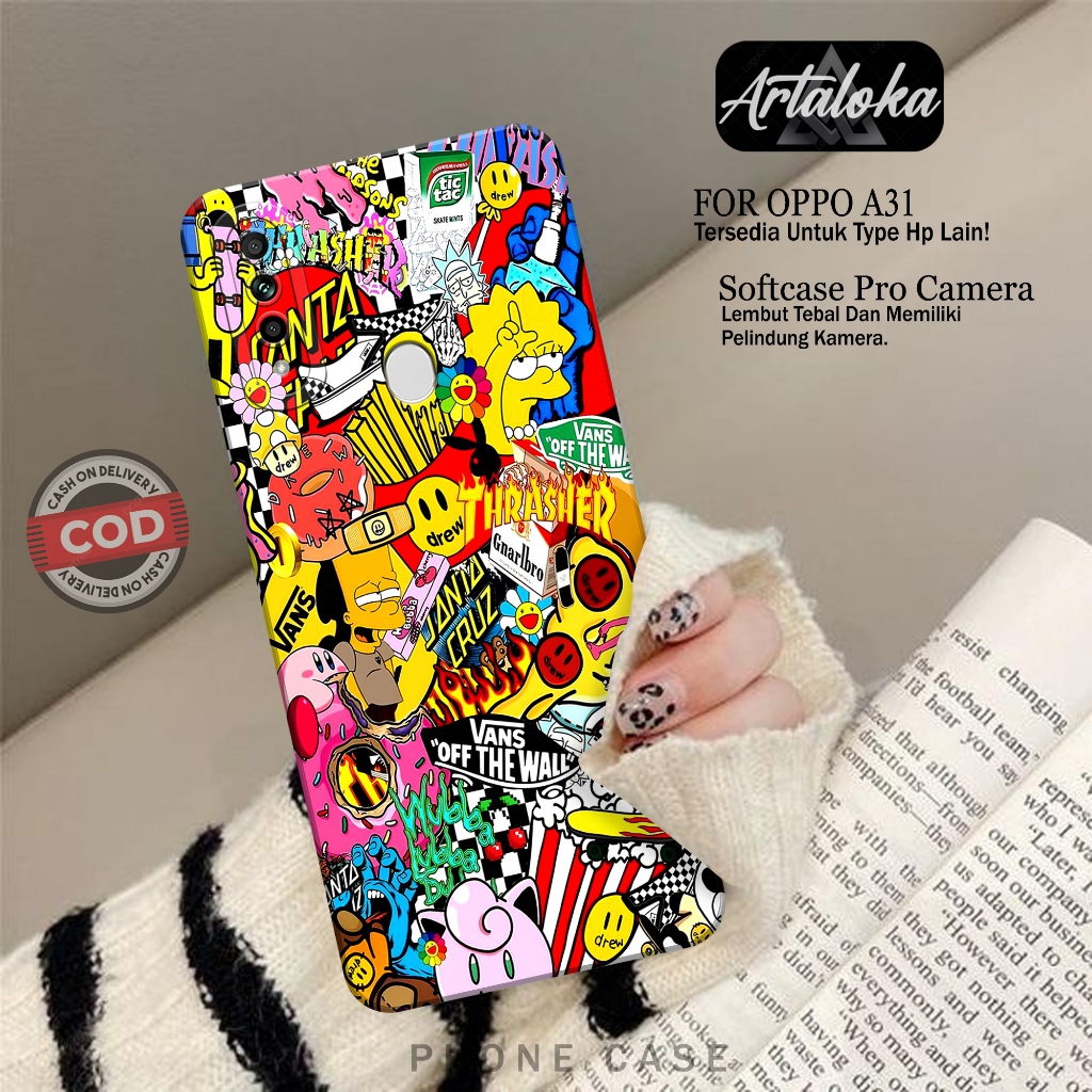 Case Hp Oppo A31 - Fashion Case Branded - Softcase Oppo A31 - Casing Oppo A31 - Kesing Oppo A31 - Si