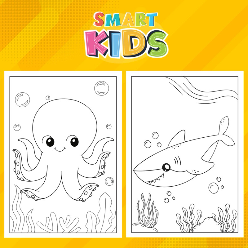 

KERTAS MEWARNAI / COLORING / KERTAS GAMBAR / BINATANG LUCU / KERTAS MEWARNAI ANAK PAUD TK SD A4 EDISI HEWAN