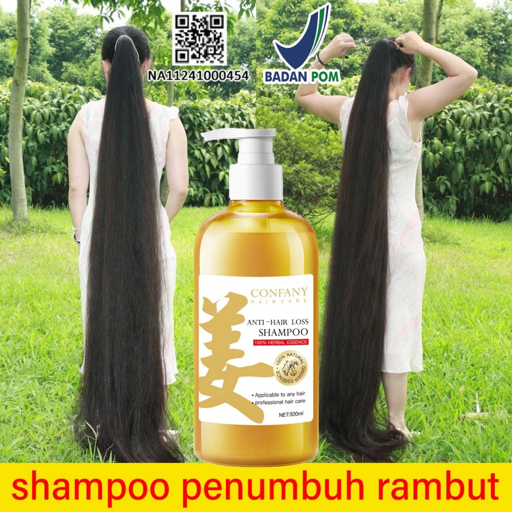 Penumbuh rambut botak Shampoo rambut rontok  Sampo pemanjangan rambut cepat Penumbuh rambut cepat da