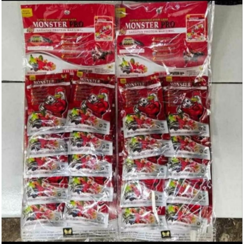 MONSTER PRO SN EXTRA FOODING AYAM ADUAN PROTEIN LENGKAP