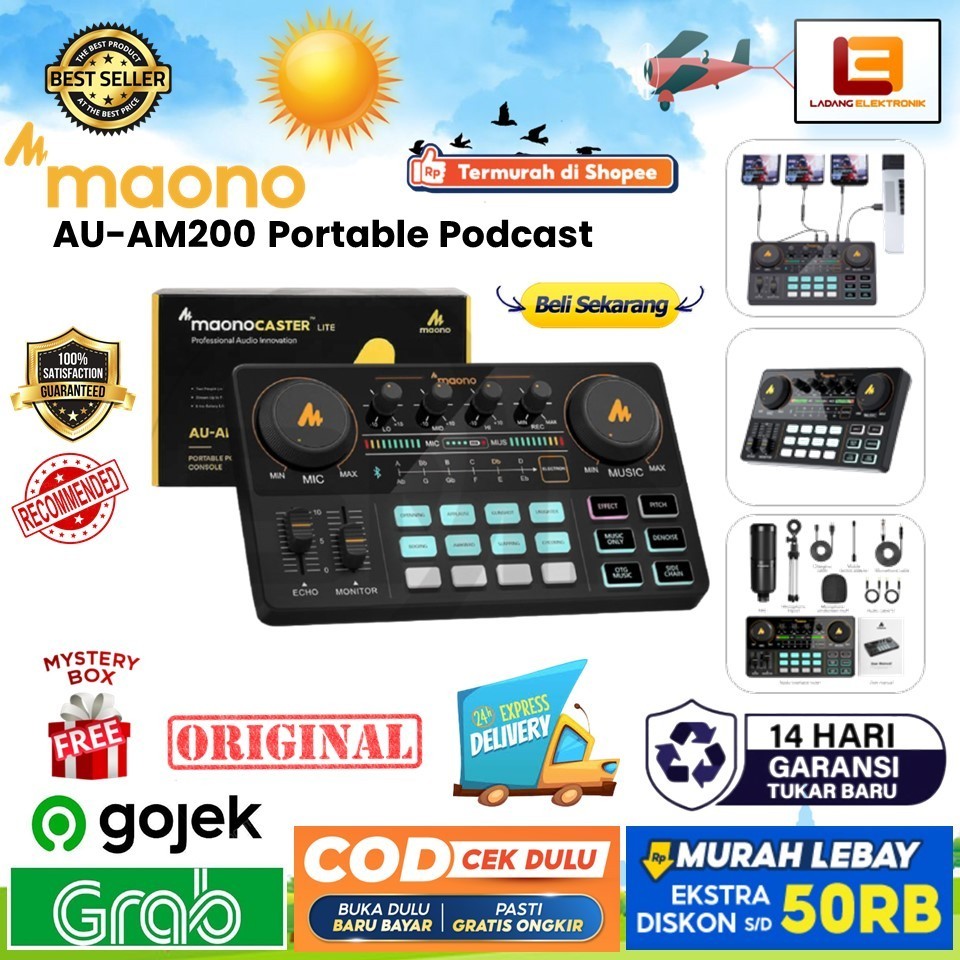 Maono AU-AM200 Mixer Soundcard Podcast