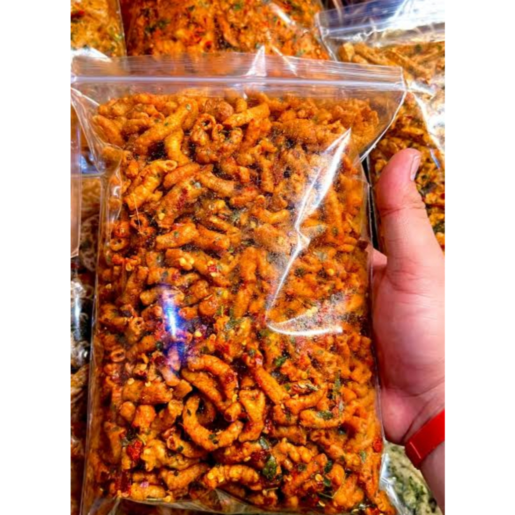 

Usus krispi /keripik usus 500 gram / 500 gram usus krispy bumbu pedas daun jeruk mantap