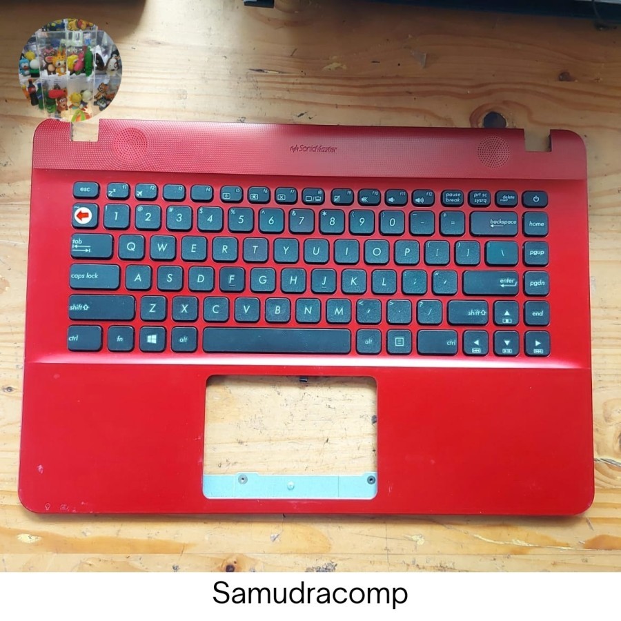 Palmrest Casing Tengah Laptop Asus X441 X441n X441s X441U X441M Keyboard Trouble/ Mati - Warna Merah