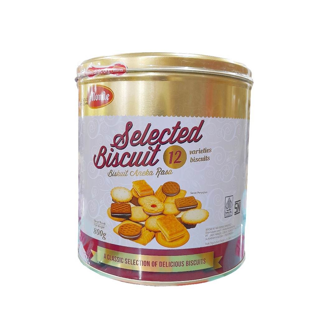 Monde Top Selected Gold Biscuit Kaleng 800 gr