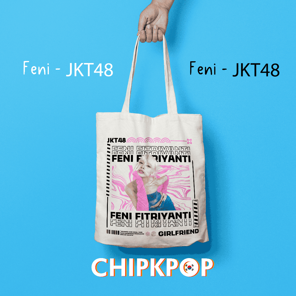 [PAKET SET FENI] [JKT48] I TOTEBAG OSHI FENI JKT 48 FANMADE BISA COD I TOTEBAG JKT 48 OSHI FENI I FE