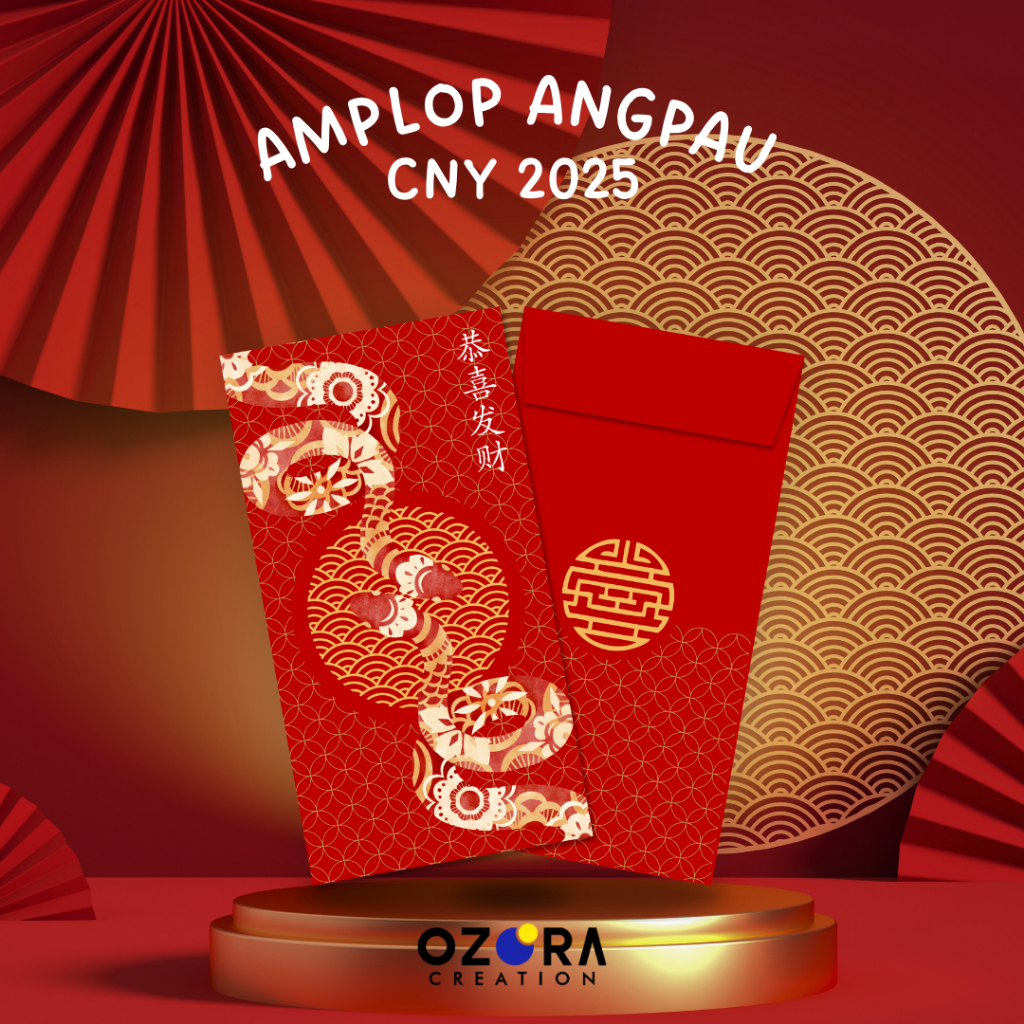 

Amplop Angpau Premium 2025 | CNY 2025 | Ukuran 9 cm x 17 cm | Isi 6 pcs | OZCNY01