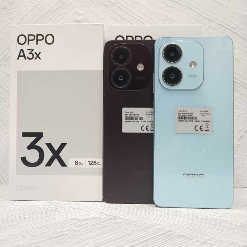 Oppo A3X 6/128 GB Handphone Second Bekas Fullset