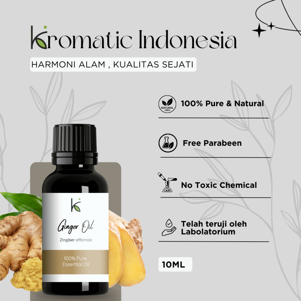 Ginger Essential Oil 10ml - Minyak Atsiri Jahe Aromaterapi