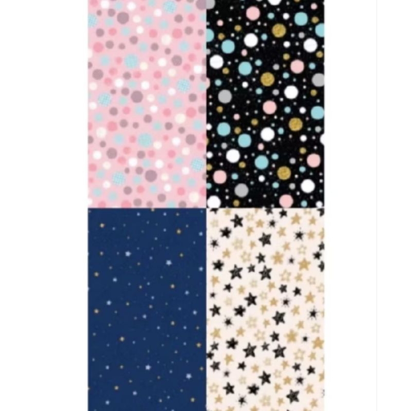 

KERTAS KADO SANSAN WAWA POLKADOT, BINTANG, BUNGA CUTE LUCU