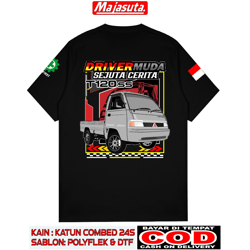 KAOS DRIVER MUDA MITSUBISHI T120SS SABLON DTF KAOSKEREN KAOSDISTRO KAOSDRIVERTRUCKANDPICKUP