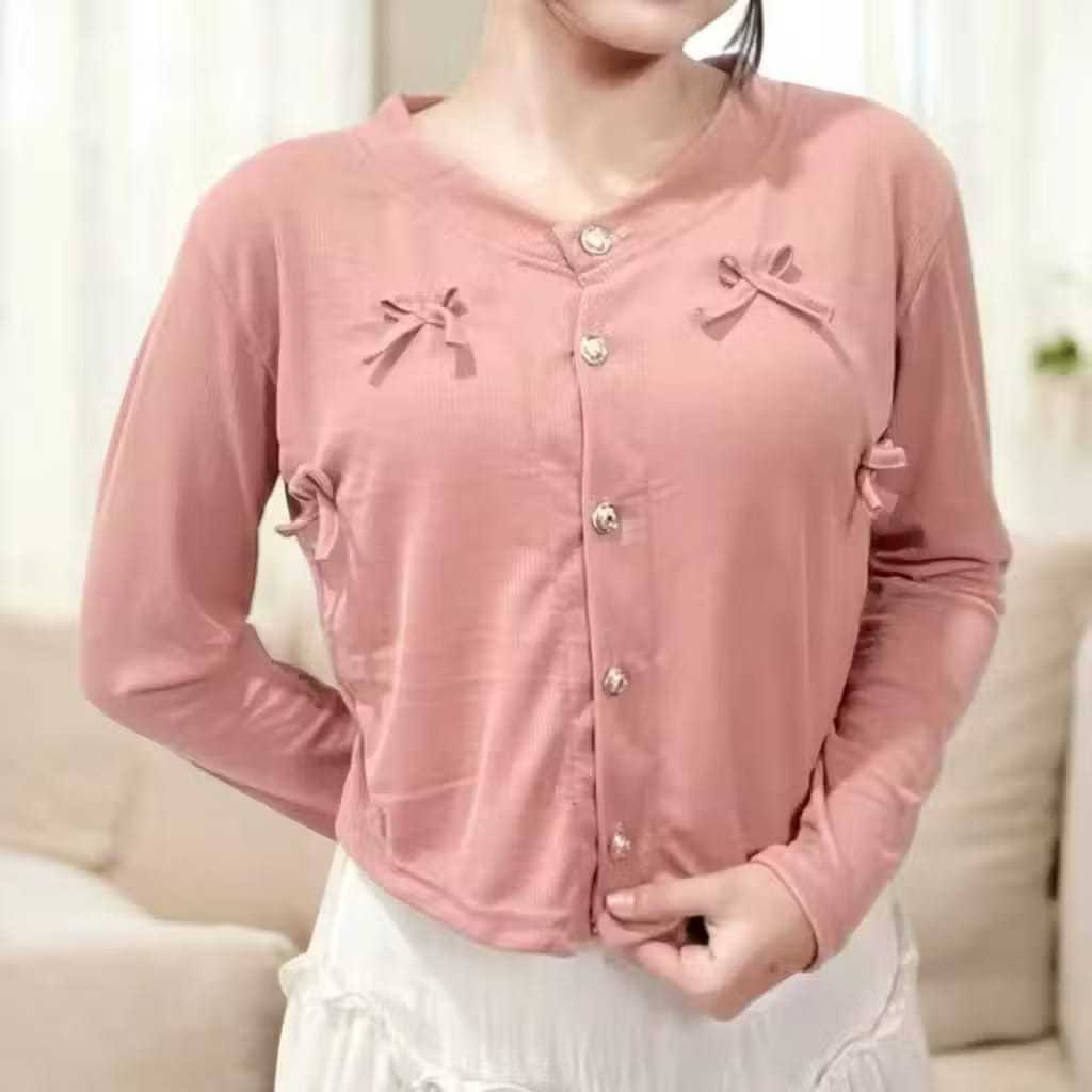 ipang - Laviinia Cardigan Pita Coquette / Cardigan Coquette / Cardigan Knit / Cardigan Pita