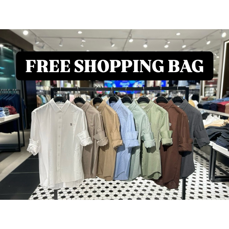 KEMEJA GIORDANO LENGAN PANJANG WANITA & PRIA ORIGINAL STORE