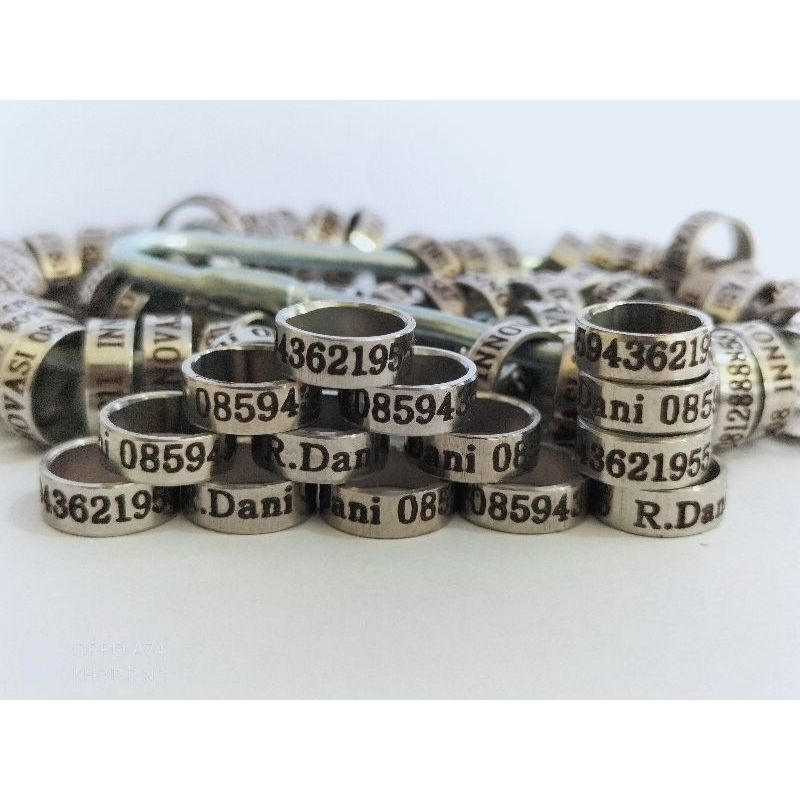 RING BURUNG MERPATI PUTER PELUNG PENDAMPING PENANDA SLIM BAJA