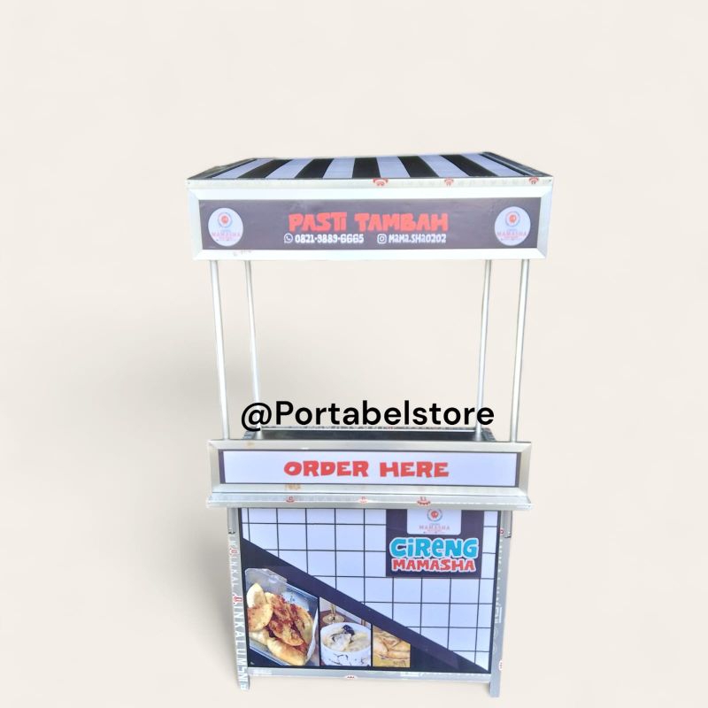 Booth Portable Dengan Tambahan Atap