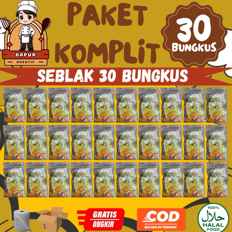 

seblak instan 30 bungkus PAKET KOMPLIT